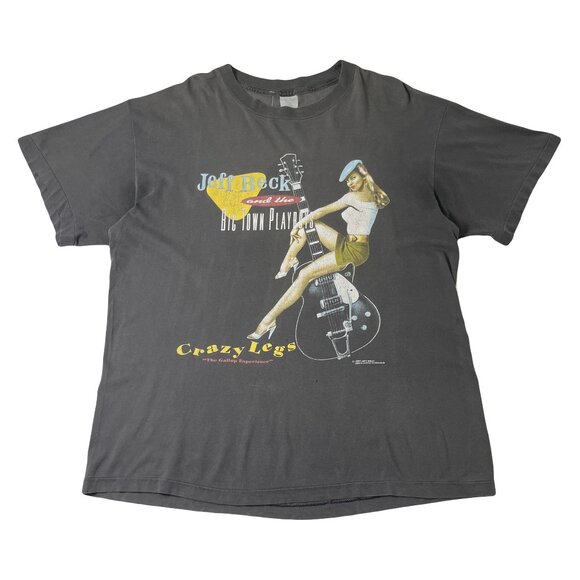 1993 Jeff Beck Big Town Playboys Crazy Legs Concert Tee XL - Picture 1 of 9